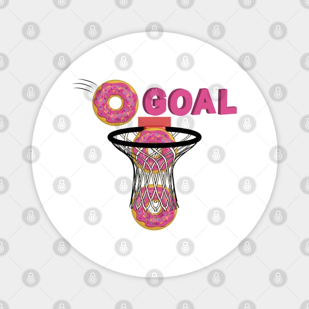 Donuts Basketball Hoop Magnet by Designoholic